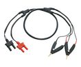 Testkabel med Kelvin-klämma Svart
